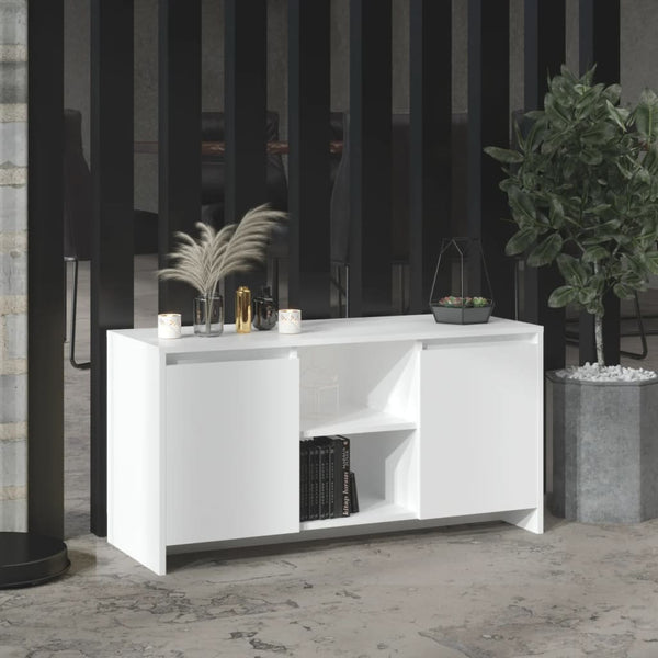 Valkoinen tv-taso Taniela 102x37,5x52,5cm (puinen)