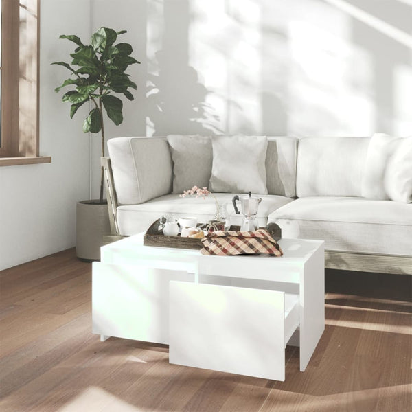 Couchtisch Sofronia weiß 90x50x41,5cm (Holz)