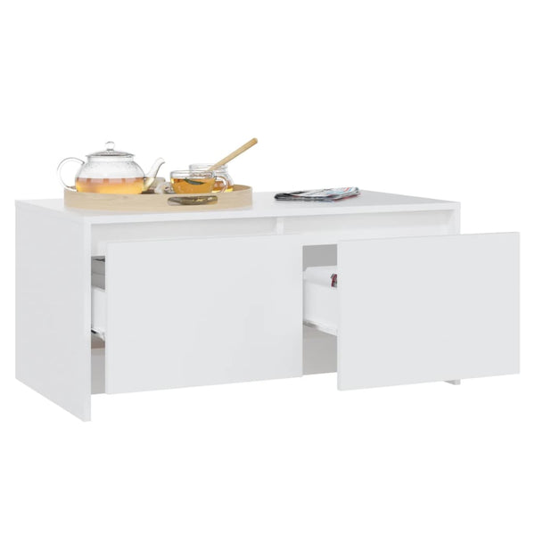 Couchtisch Sofronia weiß 90x50x41,5cm (Holz)
