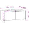 Couchtisch Sofronia weiß 90x50x41,5cm (Holz)