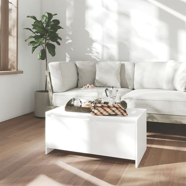 Couchtisch Sofronia weiß 90x50x41,5cm (Holz)
