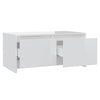 Hochglanz weiß Couchtisch Sofronia 90x50x41,5cm (Holz)