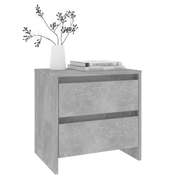 Nachttisch Vivisor 45x34,5x44,5cm in Betongrau (Spanplatte)