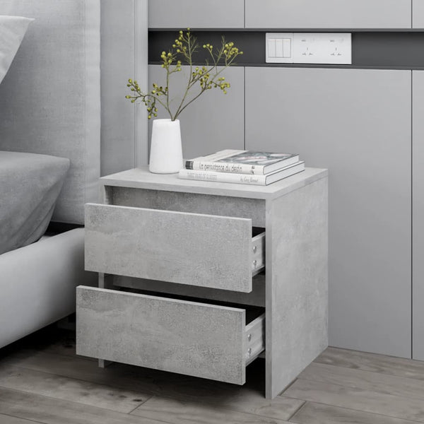 Nachttisch Vivisor 45x34,5x44,5cm in Betongrau (Spanplatte)