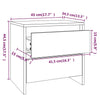 Nachttisch Vivisor 45x34,5x44,5cm in Betongrau (Spanplatte)
