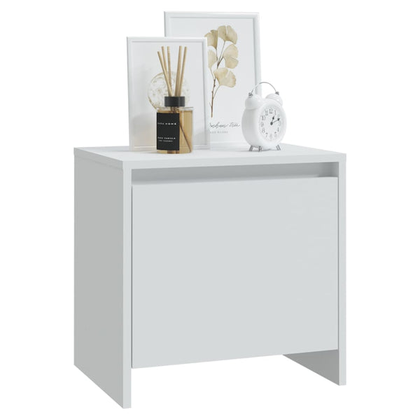 Weißer Nachttisch Iove 45x34x44,5cm (Spanplatte)