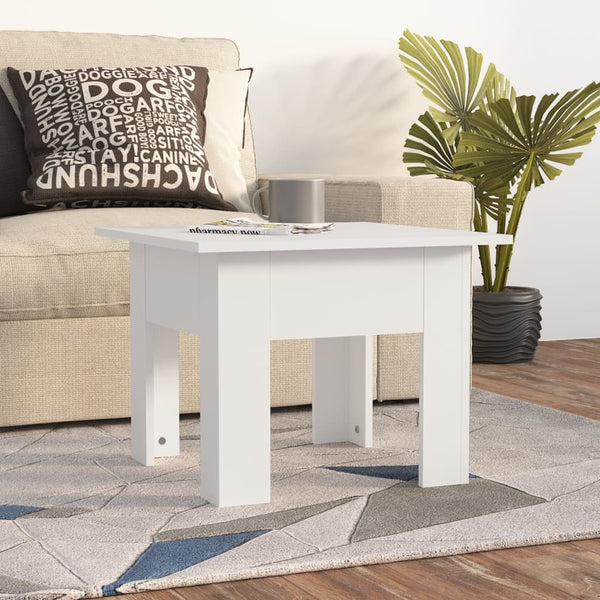 Couchtisch Josephinne 55x55x42cm (weiß, Holz)