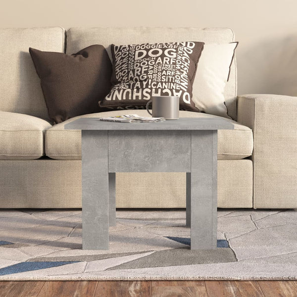 Betongrauer Couchtisch Josephinne 55x55x42cm (Spanplatte)