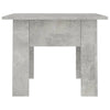 Betongrauer Couchtisch Josephinne 55x55x42cm (Spanplatte)