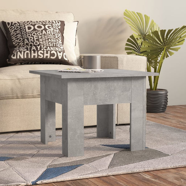 Betongrauer Couchtisch Josephinne 55x55x42cm (Spanplatte)