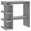 Grauer Stehtisch mit Ablage Radut 100x50x101,5cm (Sonoma)