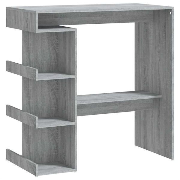 Grauer Stehtisch mit Ablage Radut 100x50x101,5cm (Sonoma)