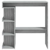 Grauer Stehtisch mit Ablage Radut 100x50x101,5cm (Sonoma)