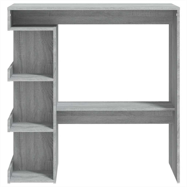 Grauer Stehtisch mit Ablage Radut 100x50x101,5cm (Sonoma)