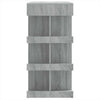 Grauer Stehtisch mit Ablage Radut 100x50x101,5cm (Sonoma)