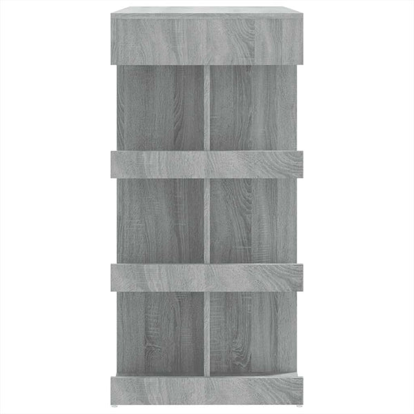 Grauer Stehtisch mit Ablage Radut 100x50x101,5cm (Sonoma)