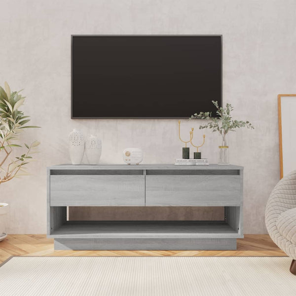 Graues TV-Möbel Retezan 102x41x44cm (Holz)