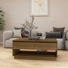 Brauner Couchtisch Gheorghescu 102,5x55x44cm (Eiche, Holz)