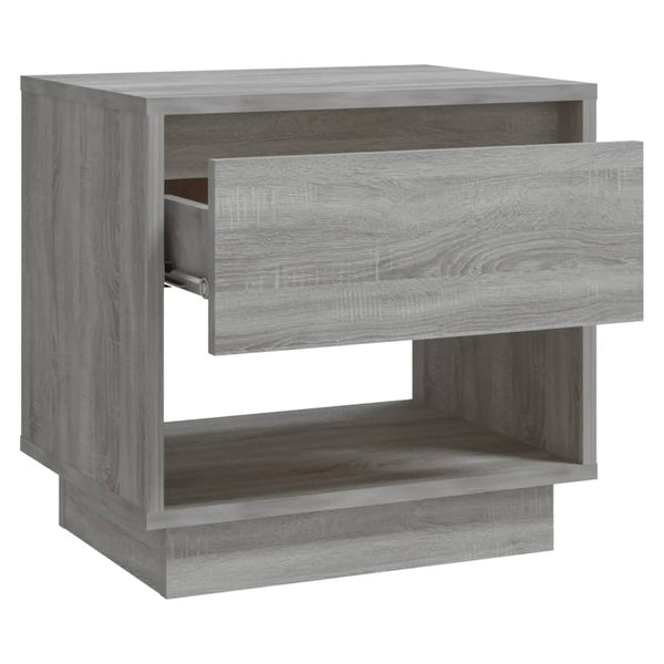 Graue Nachttische Podar 45x34x44cm (2 Stück, Sonoma, Holz)