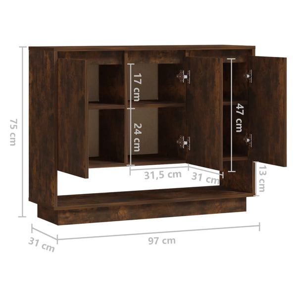 Sideboard Boie Wildeiche 97x31x75cm (Holz)