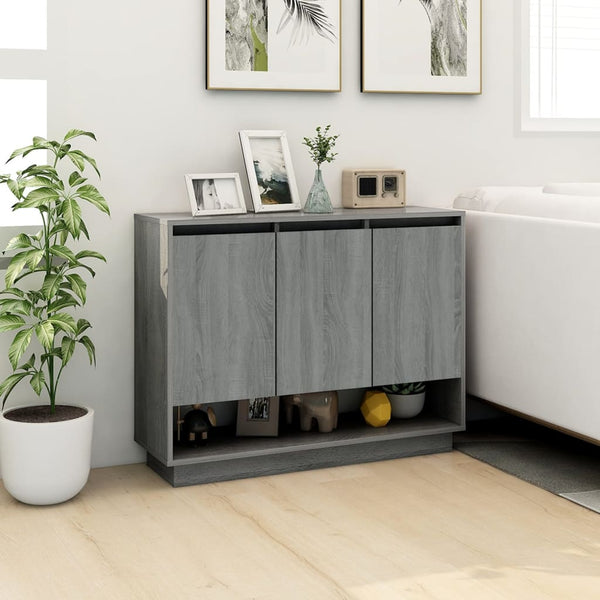 Harmaa senkki Boie 97x31x75cm (puinen)