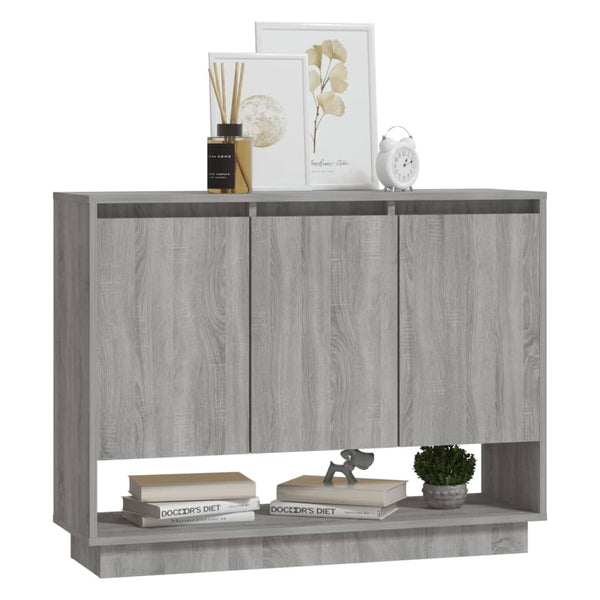 Harmaa senkki Boie 97x31x75cm (puinen)