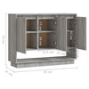 Harmaa senkki Boie 97x31x75cm (puinen)