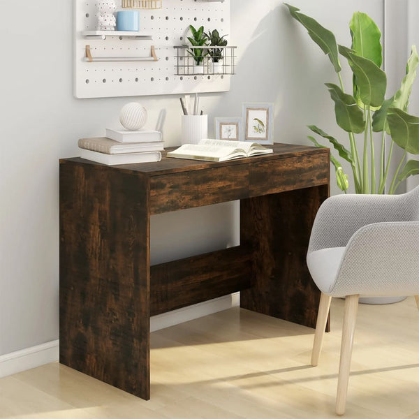 Schreibtisch Claudius 101x50x76,5cm Räuchereiche (Spanplatte)