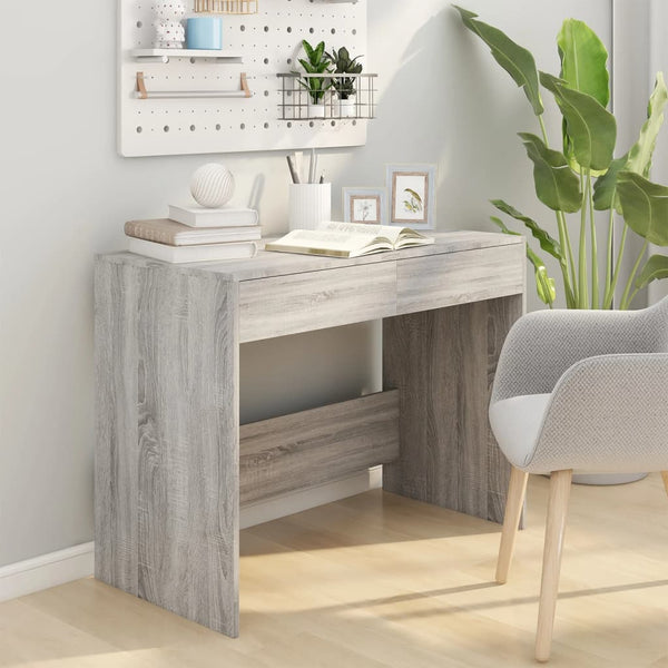 Grauer Schreibtisch Claudius 101x50x76,5cm (Holz)