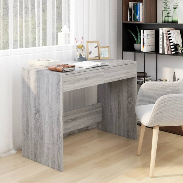 Grauer Schreibtisch Claudius 101x50x76,5cm (Holz)