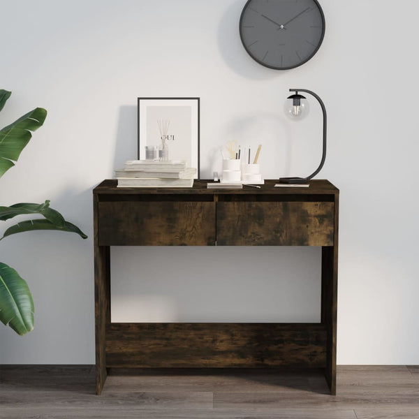 Räuchereiche-Konsolentisch Gastel 89x41x76,5cm (Spanplatte)