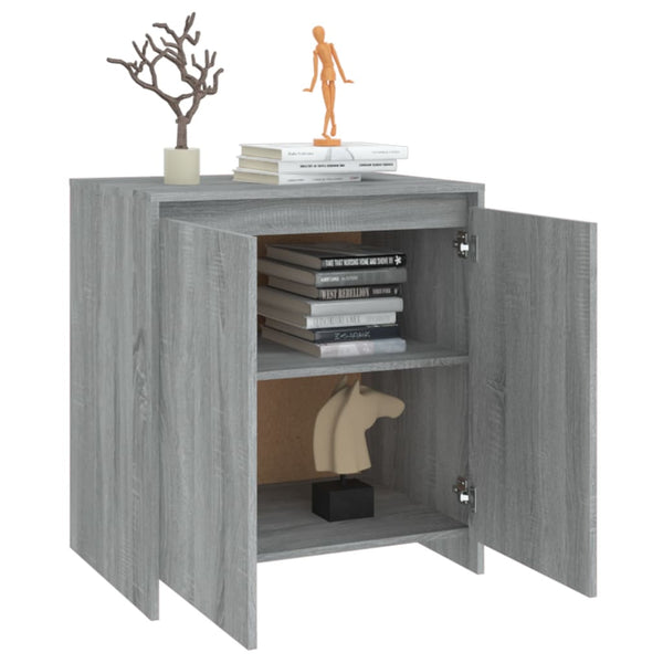 Graues Sideboard Ghertrude 70x41x75cm (Holz)