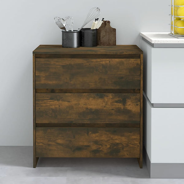Anrichte Jamel aus geräucherter Eiche 70x41x75cm (Holz)