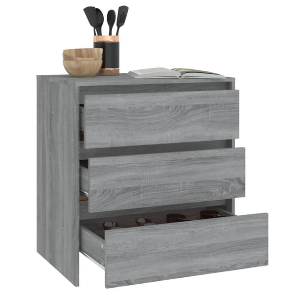 Graues Sideboard Jamel 70x41x75cm (Holz)