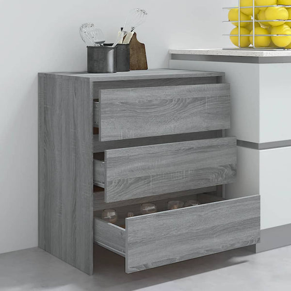 Graues Sideboard Jamel 70x41x75cm (Holz)