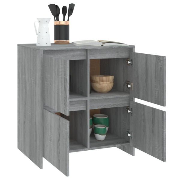 Graues Sideboard Annabelle 70x41x75cm (Holz)