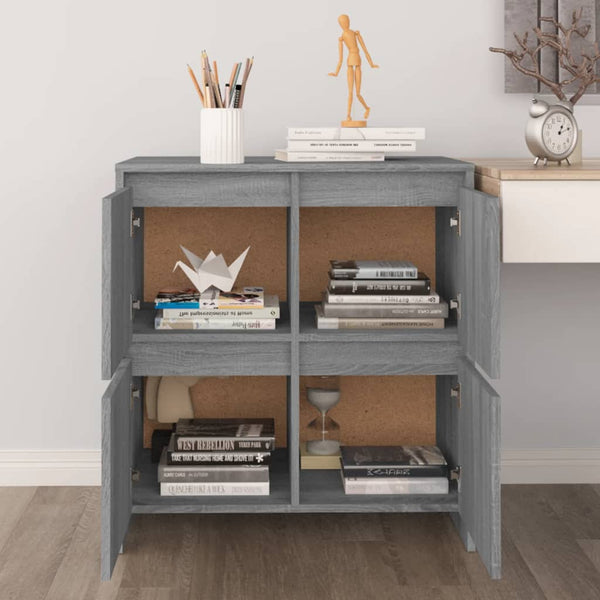 Graues Sideboard Annabelle 70x41x75cm (Holz)