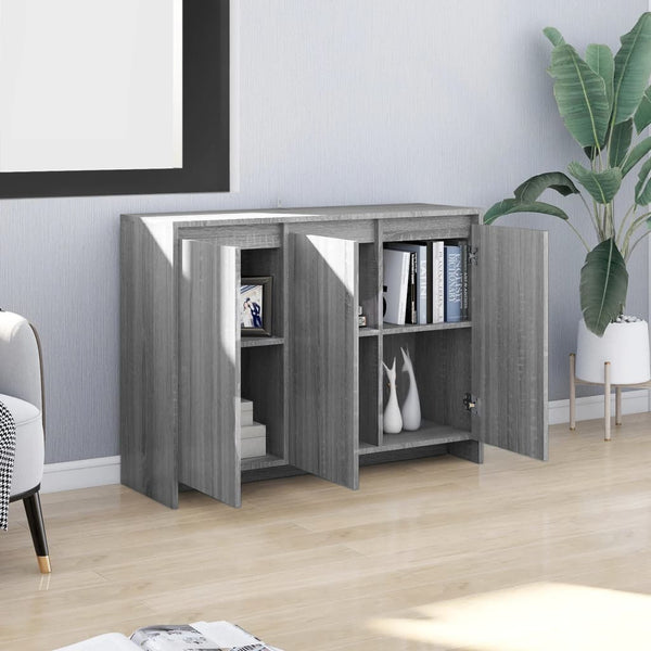 Graues Sideboard Cellus 102x33x75cm (Holz)