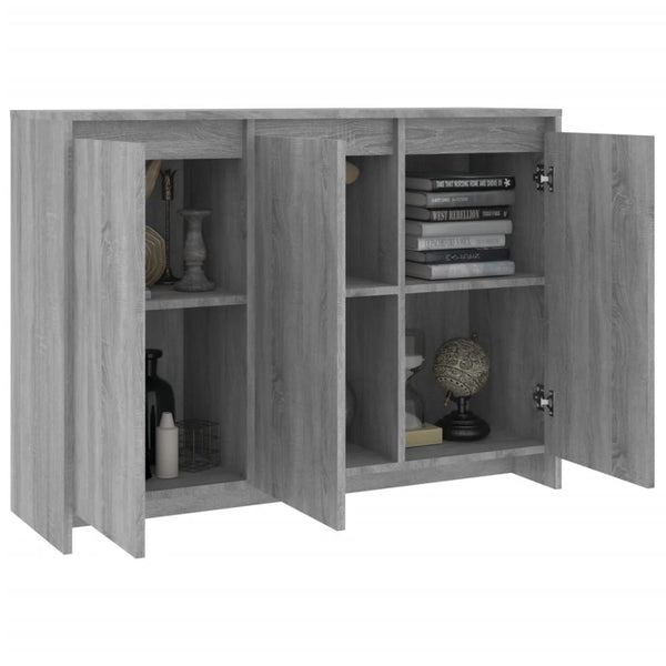 Graues Sideboard Cellus 102x33x75cm (Holz)