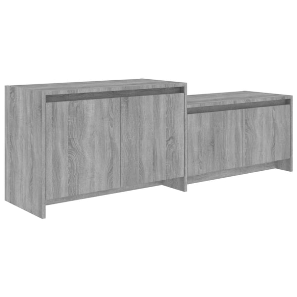 Graues TV-Möbel Lazaruica 146,5x35x50cm (Holz)