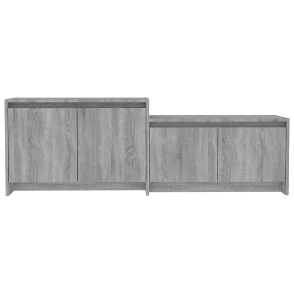 Graues TV-Möbel Lazaruica 146,5x35x50cm (Holz)