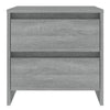 Graue Nachttische Vivisor 45x34,5x44,5cm (2 Stück Spanplatte)
