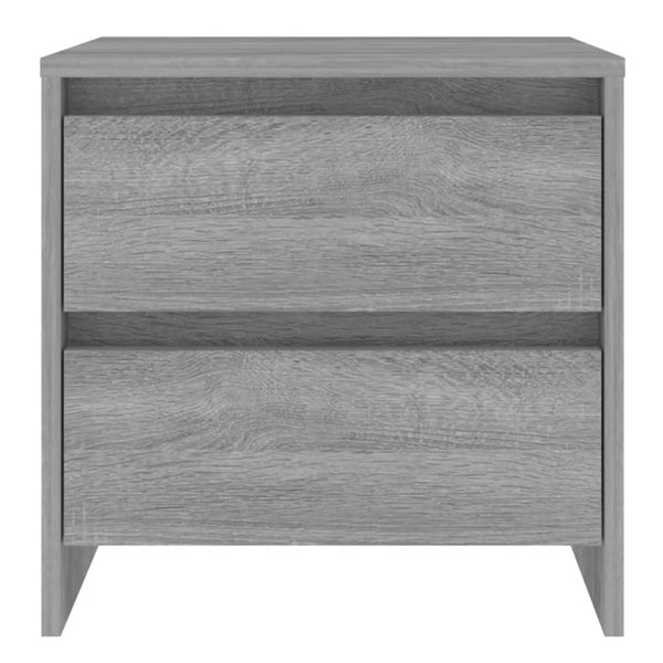 Graue Nachttische Vivisor 45x34,5x44,5cm (2 Stück Spanplatte)