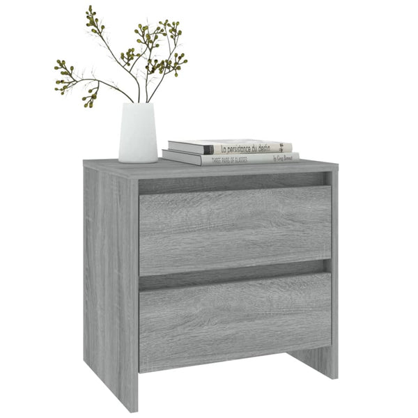 Graue Nachttische Vivisor 45x34,5x44,5cm (2 Stück Spanplatte)