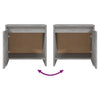 Nachttisch Iove 45x34,5x44,5cm, grau (Holz)