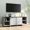 Graues TV-Möbel Eluzie 130x35x50cm (Spanplatte)