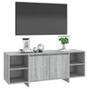 Graues TV-Möbel Eluzie 130x35x50cm (Spanplatte)