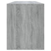 Graues TV-Möbel Eluzie 130x35x50cm (Spanplatte)