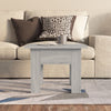 Grauer Couchtisch Josephinne 55x55x42cm (Spanplatte)