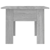 Grauer Couchtisch Josephinne 55x55x42cm (Spanplatte)